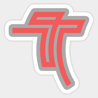 shape, T sign Sticker